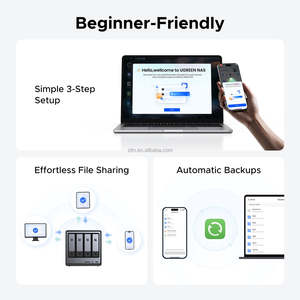 Serveur <span class=keywords><strong>NAS</strong></span> de bureau SJ UGREEN DXP4800PLUS 4 baies Intel 8505 Core 4K 16 Go de RAM DDR5 UGOS Pro JBOD <span class=keywords><strong>RAID</strong></span> 136 To USB en stock - Product Image 3