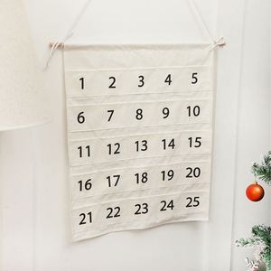 Hot Sale Logo Printed Hanging Fabric Advent Calendar <b>Empty</b> Christmas Advent Calendar - Product Image 3