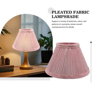 <span class=keywords><strong>Abat</strong></span>-<span class=keywords><strong>jour</strong></span> de lampe de table suspendu plissé en faux soie douce artisanal à la mode pour la décoration d'éclairage intérieur de la maison et de l'hôtel - Product Image 2
