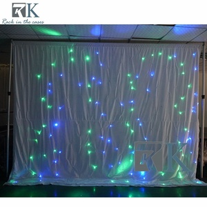 ฉากหลัง LED ผ้าม่านดาว LED สำหรับงานแต่งงาน ดีเจ งานแสดงบนเวที ผ้าม่านดาว LED สำหรับผับ ควบคุมด้วย DMX512 สำหรับงานอีเว้นท์ - Product Image 3