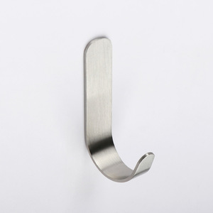 Stainless Steel Wall Mounted <b>Hooks</b> 304 Metal Rectangle Shape For <b>Kitchen</b> Coat And Cap Durable - Product Image 3