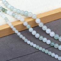 Perles rondes en jade Dong Ling multicolores naturelles en vrac, vente en gros, fournitures pour la fabrication de bijoux, bracelets et colliers DIY