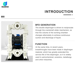 BFD-80S hichwan 3 inch tùy chỉnh OEM động cơ điện hoạt động bơm màng lớn cho xử lý nước thải công nghiệp - Product Image 4