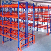 Rayonnages à palettes en acier durable, rayonnages d'entrepôt multifonctionnels, étagères de stockage, systèmes de rayonnages à palettes robustes