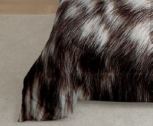 Ensemble de housse de couette imprimé vache américaine grand lit double cuir de vachette marron et blanc ensemble de literie pour animaux de <span class=keywords><strong>la</strong></span> <span class=keywords><strong>ferme</strong></span> occidentale 3 pièces - Product Image 6