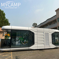 Capsule spatiale personnalisée en usine, dôme intelligent en acier, maison préfabriquée en conteneur pour hôtel, villa et appartement, maison capsule