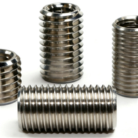 304 Stainless Steel Metric Helica Wire Thread Insert Galvanized Finish Fully Threaded 12mm Diameter Fine-tooth Right/Left Thread