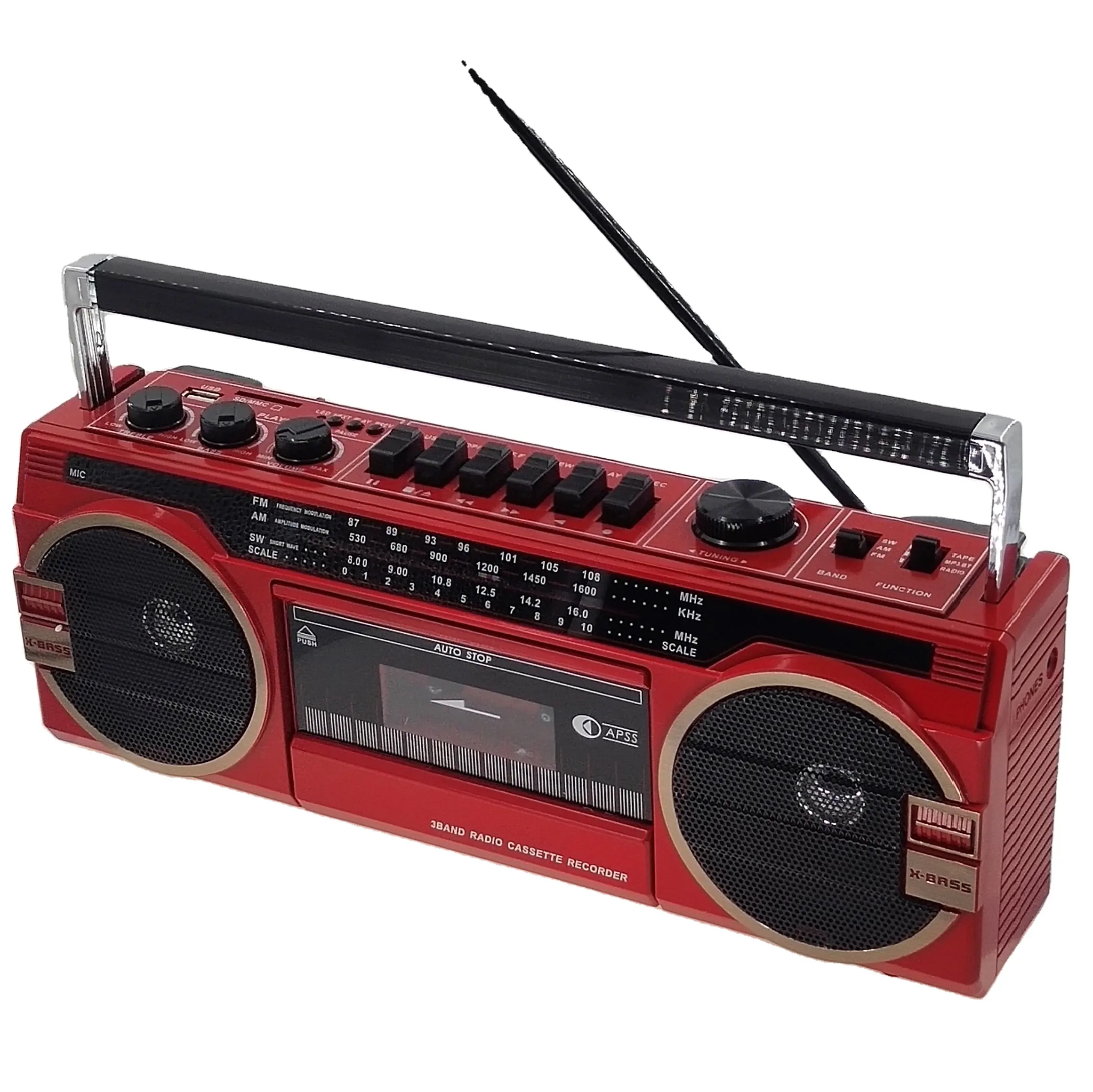 Cmik mk-133 oem 2020 nouveau produit vintage fm radio classique bluetooth magnétophone antenne supplémentaire lecteur de cassettes