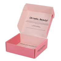 Boîte d'expédition en carton ondulé écologique avec logo imprimé personnalisé et doublure en éponge pour l'emballage cosmétique