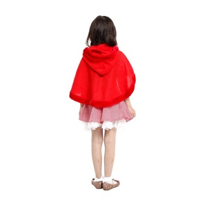 Disfraz de <span class=keywords><strong>Caperucita</strong></span> <span class=keywords><strong>Roja</strong></span> para niños de Halloween con <span class=keywords><strong>capa</strong></span> de terciopelo para niñas - Product Image 6