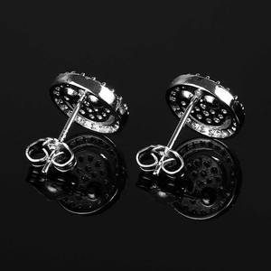 Luxury Vintage Gold Plated Copper Zircon Sterling <b>Silver</b> <b>Stud</b> <b>Earrings</b> with Heart Hollow-out Butterfly Flower Design Unisex Gift - Product Image 4