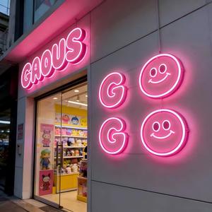 SONGWEN Custom Acrylic LED Wall <b>Letters</b> 2700K Warm White Illuminated Outdoor Business Logo Sign with Easy Installation - Product Image 3