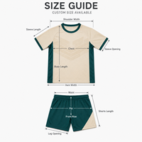 Ensemble de maillot et short de football personnalisés pour jeunes, col rond, uniforme de sublimation pour l'entraînement de football junior et les compétitions de club