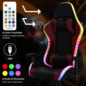 ALINUNU Wholesale Prices Rgb Light <strong>Gaming</strong> <strong>Chair</strong> for <strong>Gaming</strong> Room <strong>Massage</strong> <strong>Gaming</strong> <strong>Chair</strong> Speakers - Product Image 4