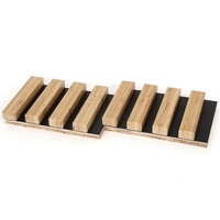 Paneles grandes de bambú para techo, paneles de pared interior acanalados