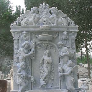 Bella Intagliato Hunan Bianco Acqua Fontain Con Pietra di Marmo Statua Sculture - Product Image 3