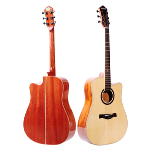 <span class=keywords><strong>Guitarra</strong></span> Acústica de 41 Pulgadas para Principiantes - Edición Limitada Disponible, Tapa de Madera Maciza de Abeto y Caoba, Color Natural de la Madera - Product Image 2