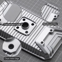 Coque arrière de moniteur en alliage d'aluminium moulé sous pression Carrey Ringer – Solution de boîtier métallique tout-en-un avec finition peinte par pulvérisation