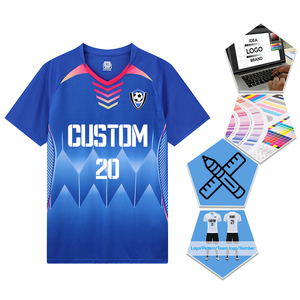 Maillot de football d'été à séchage rapide pour hommes et femmes ensemble de combinaison de football de compétition vêtements de football de sport pour adultes - Product Image 1