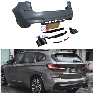Kit Carrozzeria per BMW <span class=keywords><strong>X1</strong></span> F48 F49 2016-<span class=keywords><strong>2022</strong></span> Aggiornamento Stile X3M con Paraurti Anteriore Posteriore Minigonne Laterali e Terminali di Scarico - Product Image 3