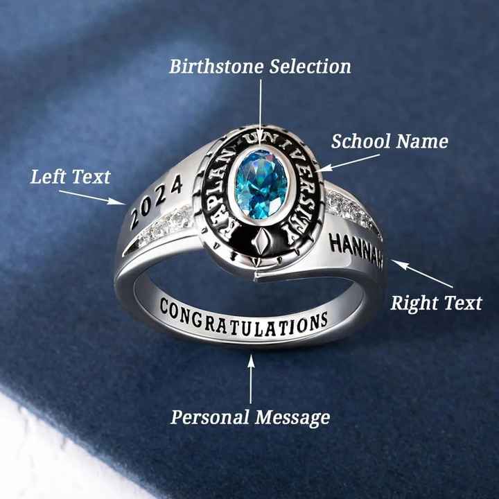 Custom Class rings Graduation Ring Personalized Junior Senior College ...