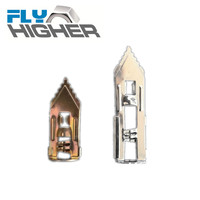 Vis d'ancrage à percussion FLY HIGHER HF1240 M4, filetage 12x40, acier galvanisé, goujon pour cloison sèche, vis de fixation pour machine 10kg, usine