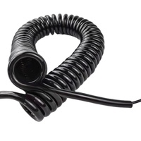 Câble enroulé en PU pour clavier mécanique, câble USB Type C à ressort métallique, câble XLR aviateur en métal pour machine d'écriture laser