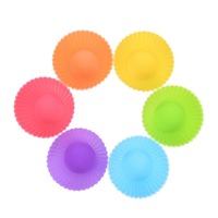 Moule en silicone antiadhésif réutilisable facile à nettoyer sans BPA Cupcakes Muffins gâteaux pour la cuisson des outils de gâteau essentiels