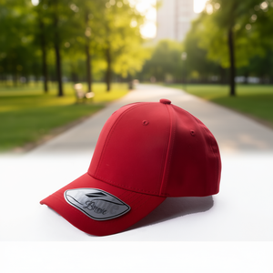 Cappellino da Baseball Bonnie a 6 Pannelli, Regolabile, Unisex, Rosso, in Twill 100% Poliestere, Casual, con Logo sulla Visiera - Product Image 2