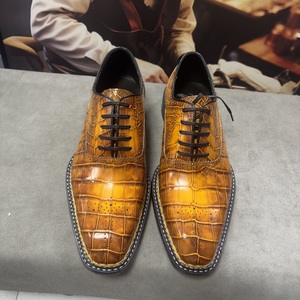 Zapatos Formales de Cuero para Hombre, Coloridos, con Cordones, Punta en Pico, 100% Cuero, Zapatos de Boda Antideslizantes - Product Image 1