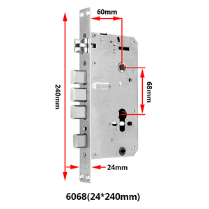 Chất lượng cao 6068 vân tay khóa cửa với 240 mét chốt không gỉ Kích thước tùy chỉnh Lỗ mộng Khóa cơ thể bộ phận quan trọng - Product Image 1