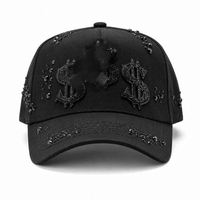 Casquette de baseball unisexe G5 à 5 panneaux, style vintage de luxe, broderie 3D, visière incurvée, sport et mode, vente en gros