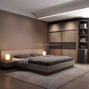Customizable Inexpensive Bedroom Furniture <b>Full</b> <b>Sets</b> With Solid Wood <b>Bed</b> Frame Nightstands Wardrobe & Vanity <b>Set</b> <b>for</b> Apartments - Product Image 1