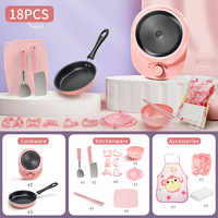 Wholesale Indoor Home Play DIY Real Mini Cook Kitchenware Play Kitchen Toys Kitchen Cooking Set Pretend Play for Kids