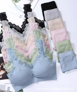 Ensemble soutien-gorge et culotte sans couture, sous-vêtements Sexy pour femmes, braser pour couvre-mamelon, Design de mode, culotte à bretelles convertibles pour dames - Product Image 1
