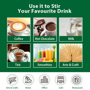 Sendok teh kayu sekali pakai termurah stik pengaduk kayu ramah lingkungan untuk minuman - Product Image 5