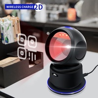 Escáner de Código de Barras de Escritorio JR Serie T27, Lector de Códigos QR 2D, Plataforma de Escaneo Omnidireccional USB de Manos Libres para Supermercados y Comercios Minoristas