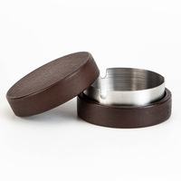 Cendrier en bois moderne de luxe coupe-vent avec couvercle et insert en acier inoxydable détachable pour la décoration de bureau et de maison, accessoires pour fumeurs de cigares