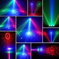Projecteur de Scène à Effets RGB, Projecteur de Motifs Laser DJ, Lumière de Boîte de Nuit avec Télécommande DMX pour Spectacles et Piste de Danse | YSH