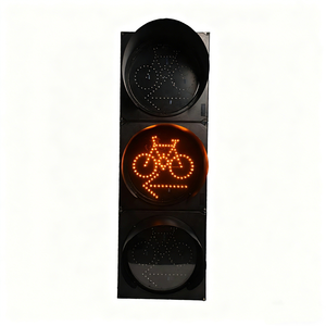 스마트 300mm 400mm 야외 교차로 알루미늄 자전거용 적색 황색 녹색 LED 광학 방향지시등 (자전거 도로용) - Product Image 2