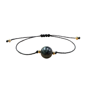 Pulsera de Piedras Curativas Vintage con Alas de Ángel, Cristal Natural Verde, Serafinita, Clinoclorita, Regalo Espiritual - Product Image 6