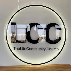 Enseigne Led personnalisée Enseigne lumineuse de magasin d'entreprise Enseigne lumineuse pour <span class=keywords><strong>salon</strong></span> Enseigne commerciale acrylique miroir or 3d logo lumineux - Product Image 3