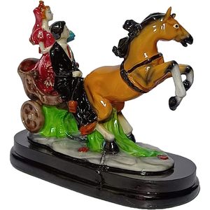 Gran estilo Vintage caballo carro escultura estatua hermoso momento recordado mejores regalos para el Día de San Valentín aniversario bodas - Product Image 1