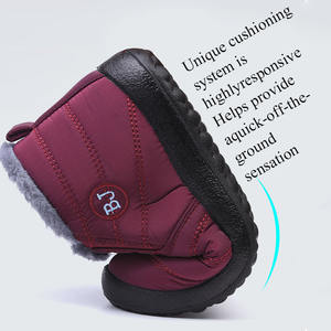 מגפי שלג קצרים מרופדים, פרווה רכה, אופנה חדשה במידות גדולות 46 47, רבי מכר לנשים - Product Image 5