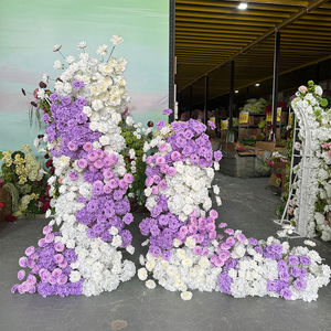 ชุดดอกไม้ประดิษฐ์แบบเสา สีชมพู เขียว แดงเบอร์กันดี ทำจากผ้าไหมเทียม ทันสมัย ทำด้วยมือ ใช้งานได้นาน รีไซเคิลได้ เป็นมิตรกับสิ่งแวดล้อม เหมาะสำหรับงานแต่งงาน - Product Image 4