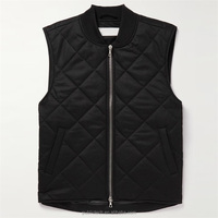Gilet matelassé avec deux poches latérales pour homme, coupe-vent léger 95% laine