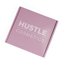 Vente en gros chaude impression haut de gamme petite entreprise rose fabrication durable boîtes aux lettres ondulées personnalisées