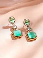 Parure de collier plaqué or 14 carats vert pastel et multi-couches AAA, idéale pour mariages, fiançailles et usage quotidien, fabriquée à la main, produit en gros