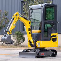 Mini-excavatrice de 1,0 tonne, excavatrice compacte sur chenilles, excavatrice de 2 tonnes, 3,5 tonnes, petite machine de terrassement, excavatrice hydraulique pour l'aménagement paysager