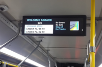 OSK 12V/24V 28.6 pouces Andorid Bus Route écran publicitaire 3G/4G/WIFI signalisation numérique avec GPS pour Bus